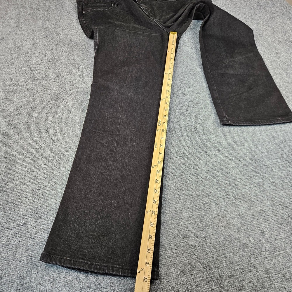 Seven7 Bombshell High Rise Bootcut Jeans Black Denim Size 16 Stretch Flare - Picture 6 of 11